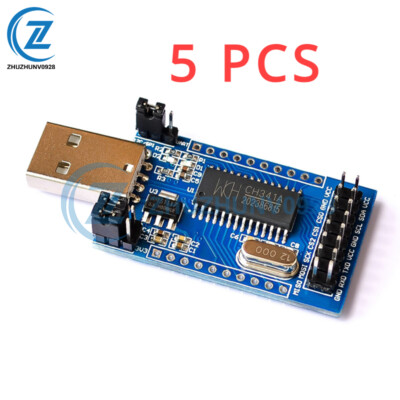 5PCS CH341A Programmer Module USB To UART IIC SPI I2C TTL ISP EPP/MEM Converter