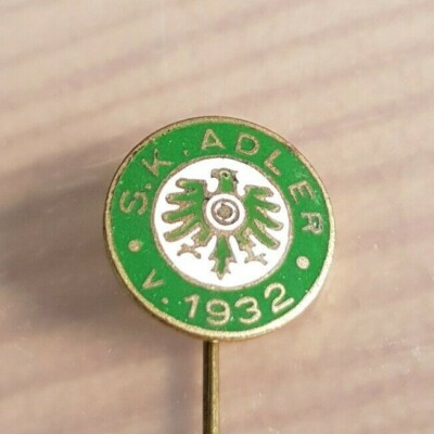 alte Fußball Anstecknadel Abzeichen  Sport Klub Adler 1932 aus dem Sudetenland