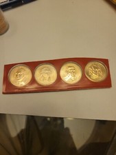 Four Presidents "Golden" Dollars Collectible Official Coin President P  D