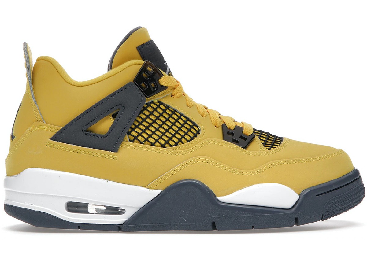 Grade School Youth Size Nike Air Jordan 4 Retro 'Lightning' 2021