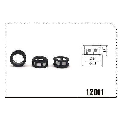 500 Set Fuel Injector Micro Filter Metal mesh For Injector 11.3x7.8x5 ...