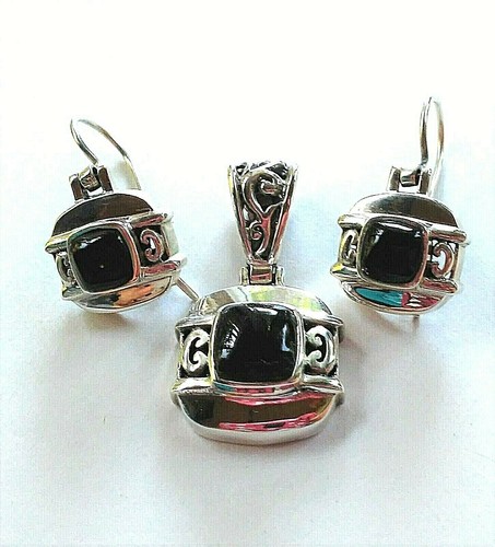 Black Onyx Sterling Silver Set