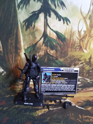 GI Joe 50th Anniversary Snake Eyes Commando Action Figure Modern 4 Inch 25th POC
