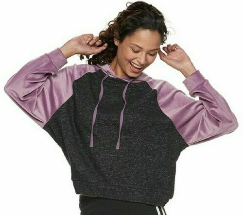 Pink Republic Womens Velour Pullover 