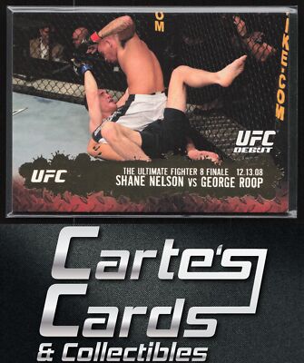 Shane Roop Shane Nelson | George Roop 2009 Topps UFC Round 2 Gold #112 RC Rookie ...