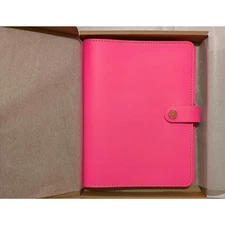 NEW Filofax Leather Organizer Planner Floral Pink Folio Original A5