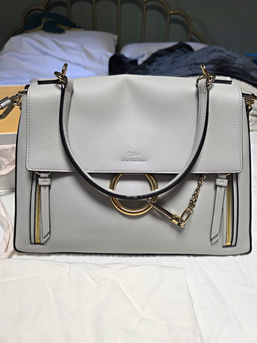 Chloé Faye Day Handbag In Airy Grey