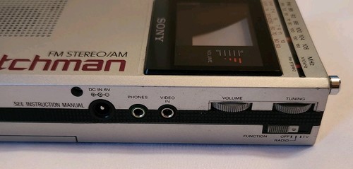 Vintage Sony Watchman FD-30A Portable TV AM/FM Stereo mit Gehäuse - Bild 7 von 11