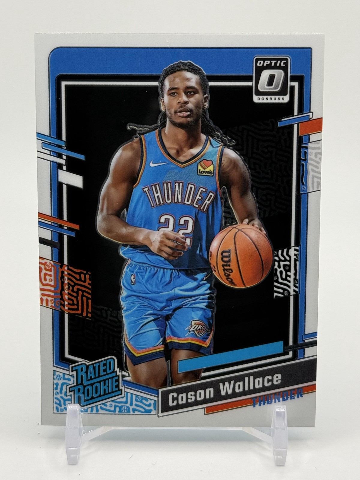 Cason Wallace 2023-24 Donruss Optic #218 Rookie RC Oklahoma City Thunder