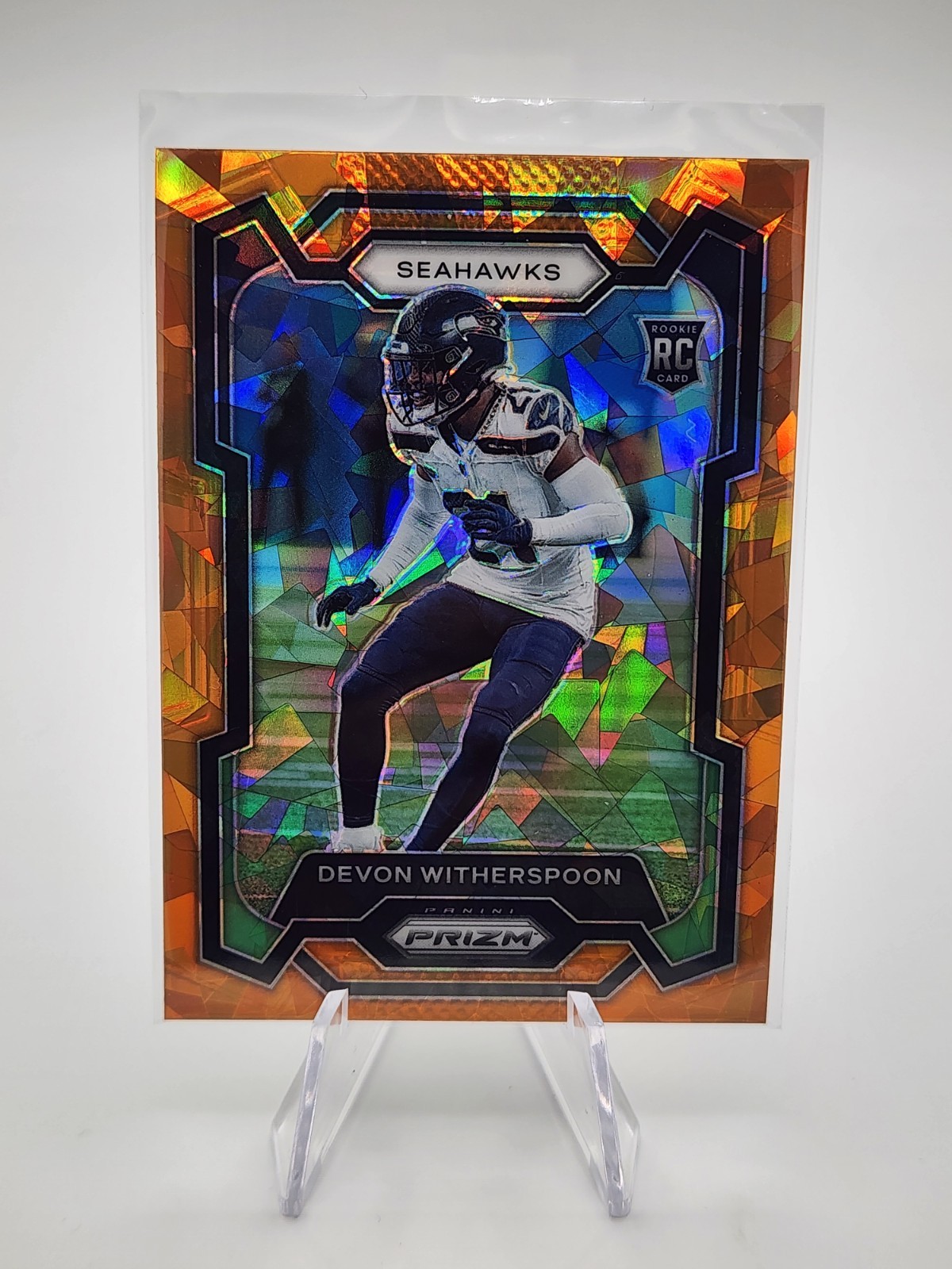 2023 Panini Prizm - Rookies Devon Witherspoon #389 Orange Ice Prizm (RC)
