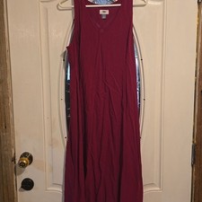 Old Navy summer rayon dress size L in a  Solid Purple Color