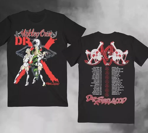Vtg Motley Crue Dr. Feelgood Tour 80s Heavy Metal T-Shirt S-5XL - product listing photo