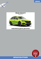 PDF Skoda Octavia 4 (Ab 2019) Reparaturanleitung Inspektion Service Wartung
