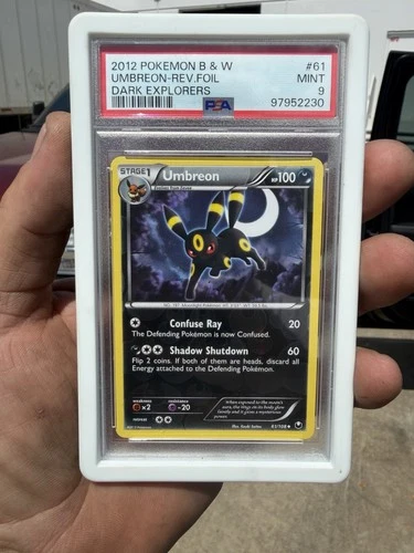 Umbreon 61/108 Dark Explorers Reverse Holo Pokemon 2012 PSA 9 Low pop 37 🌙