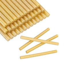 30pcs Mini Glue Stick 0.3"x3.9" High-Stick Hot Glue Gun Sticks, Glitter Gold 0.32 per stick