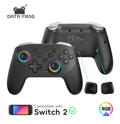 DATA FROG Wireless Switch Pro Controller for Switch/Switch OLED Programmable