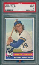 1976 Topps #316 Robin Yount PSA 9 Mint