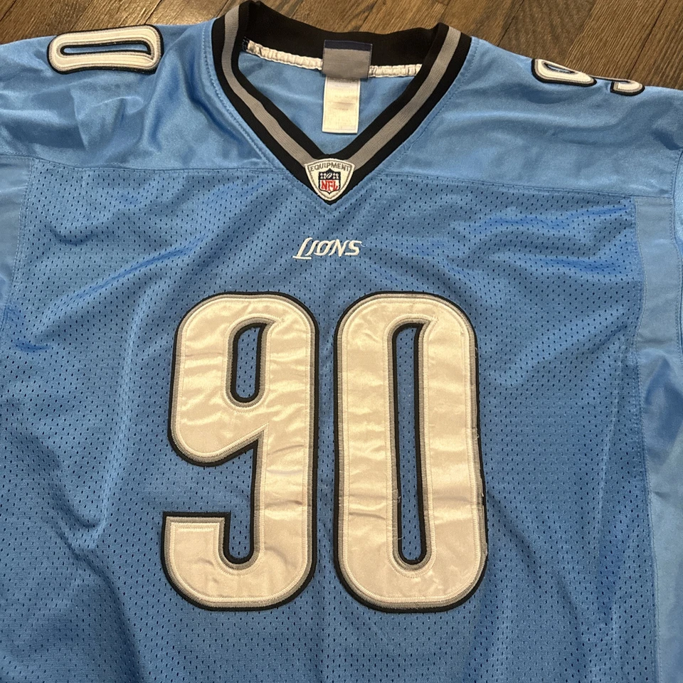 Camiseta deportiva Detroit Lions XL 52 Suh para hombre azul Reebok Foto 3 de 4