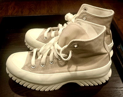 Converse Sneakers Chuck Taylor All Star Lugged Beige High Women US 7