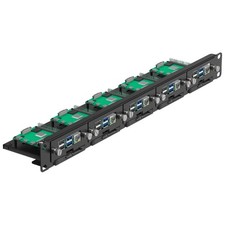 19" 1U Rackmount for 5 Raspberry Pis 2.5" SSDs - Easy Front-Access Design