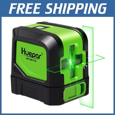 Huepar Green Cross Line Laser Level - 100ft Self Leveling