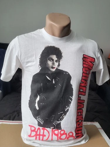 Michael Jackson Bad Concert Tour T-Shirt Rare Vintage R 1980s vintage concert t-shirt, vintage, single stitch, B+ condition