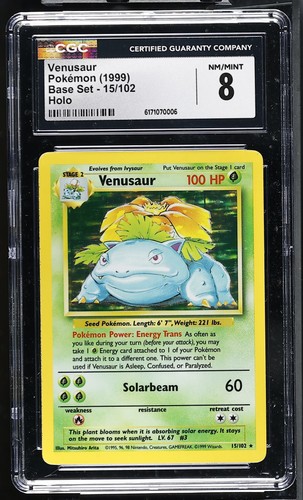 Venusaur graded CGC 8 for sale on eBay