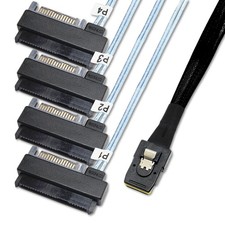 Mini SAS 36P SFF-8087 To SFF-8482 HDD SATA Power Cord 0.5 M/1.6 Feet 1 PCS