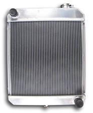 2rows Aluminum Radiator New For 1960-1966 Chevy Truck Ck102030 Pickup L6 Mt