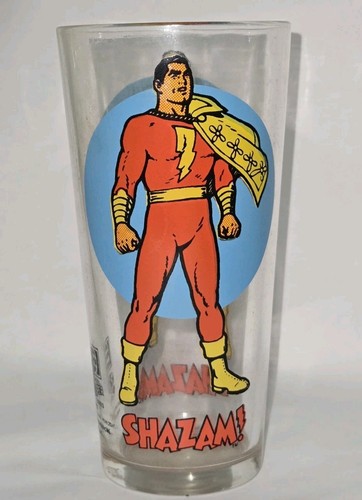 Shazam Pepsi Super Series 1978 vetro DC Comics vintage - Foto 1 di 12