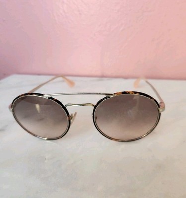 Prada SPR 51S Aviator Sunglasses 54 22 135 2AU-4K0 Brown Gradient Italy