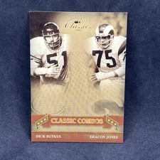 2006 Donruss Classics - Classic Combos Gold #CC-5 Dick Butkus, Deacon Jones/100