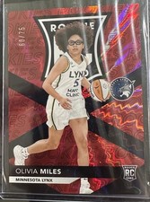 Olivia Miles /75 2026 Panini National Red Foil Rookie SP Lynx