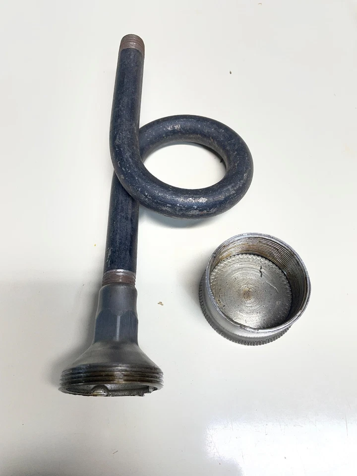 Taza de grasa vintage con tubería aceite golpe y fallo gas vapor tractor motores combustible motor Foto 3 de 4