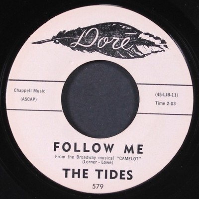 TIDES: follow me / say you're mine DORE 7'' Single 45 RPM