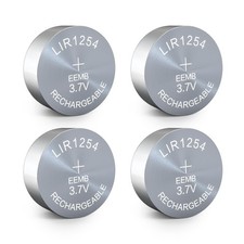 EEMB 4PACK LIR1254 Rechargeable Battery 3.7V Lithium-ion Button