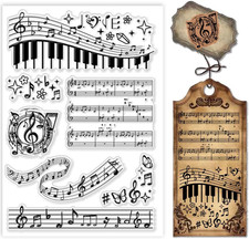 Music Notes Clear Stamps Music Symbol Transparent Stamp Musical Score Rubber Sta