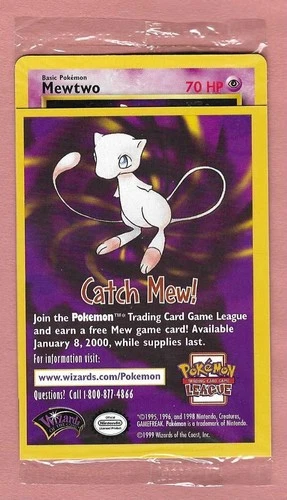 NEW SEALED 1999 Pokemon WB First Movie Black Star Promo Mewtwo WOTC #3
