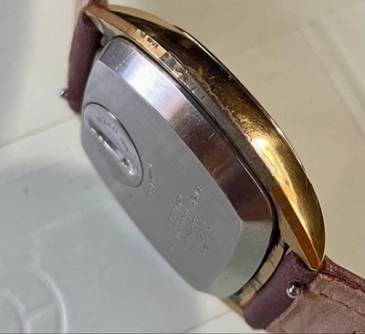 SEIKO Grand Quartz 4843-5100 Gold Dial Vintage 1970s Men's Watch