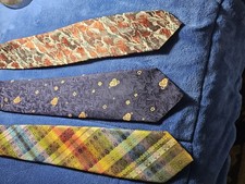 Vintage 1970s Wide Necktie Lot 3 Wembley Gino...