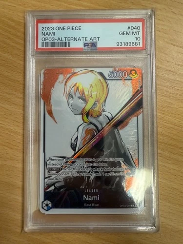Nami (OP03-040 L) Alt Art PSA 10 (93189681) - One Piece ENGLISH