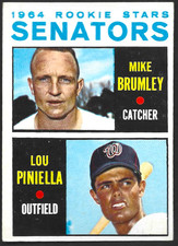 1964 Topps Baseball #167 1964 Rookie Stars Lou Piniella, Mike Brumley (RC)