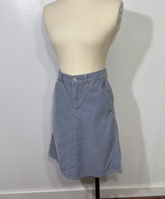 Gap Vintage Y2K Skirt Corduroy Ice Blue Cotton 6