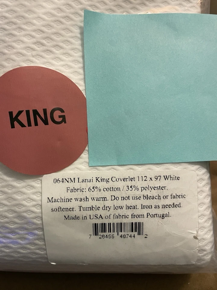 Funda nórdica/cobertor Matouk King Lanai mezcla de algodón 350 tc Foto 2 de 3