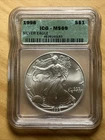 1998 Silver Eagle - ICG MS 69