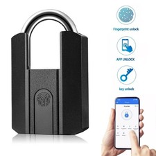Waterproof Fingerprint Padlock Bluetooth Digital APP Key-less Smart Door Lock