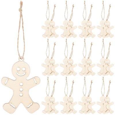  100 Pcs Festtagsdekoration Lebkuchen Männchen Lebkuchenmann-dekorationen -Mann