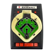 Vintage 1980 Four Star Electronic Baseball Handheld Game Green Tested Works