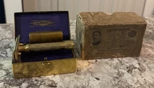 Vintage Gillette Bostonian Safety Razor Blade Case Shaving Collectible