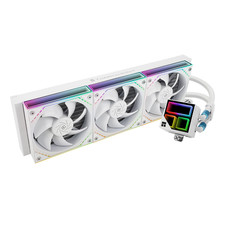 Frozen Infinity 360 White Liquid CPU Cooler,Triple PWM Fans with 2000Rpm,Desktop